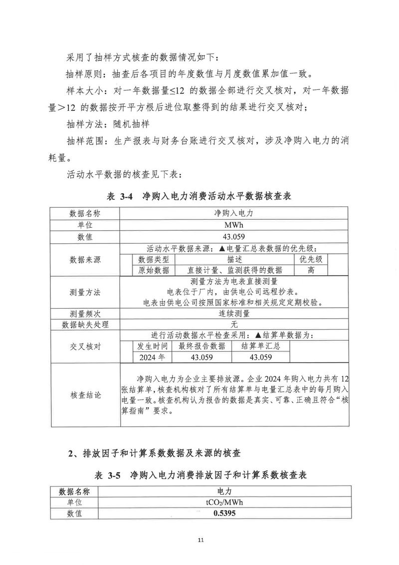 河南恒達機電設備有限公司2024年溫室氣體第三方核查報告_page-0014